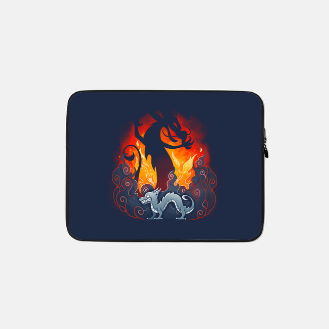 Spirit Of Dragon-none zippered laptop sleeve-Vallina84