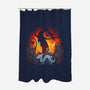 Spirit Of Dragon-none polyester shower curtain-Vallina84