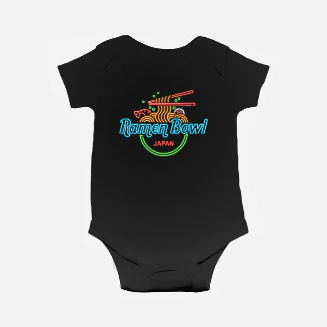 Ramen Bowl Neon-baby basic onesie-Getsousa!