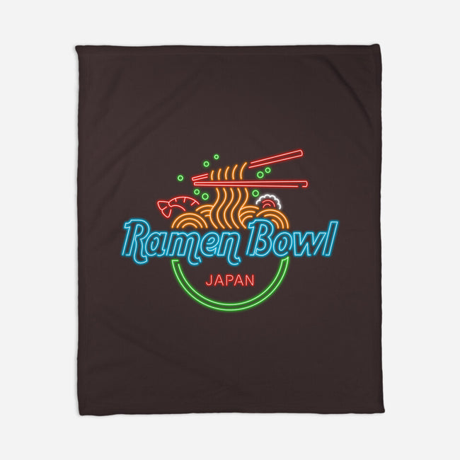 Ramen Bowl Neon-none fleece blanket-Getsousa!