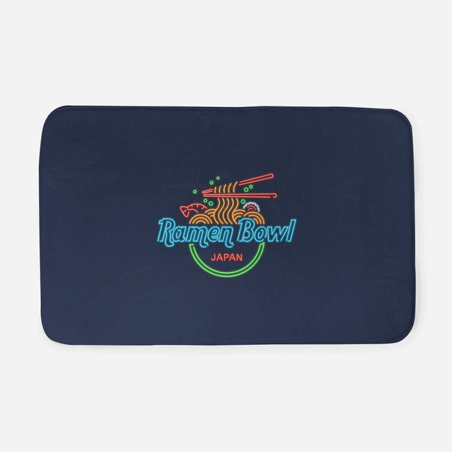 Ramen Bowl Neon-none memory foam bath mat-Getsousa!