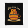 Love You A Latte Bears-none fleece blanket-tobefonseca