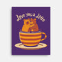 Love You A Latte Bears-none stretched canvas-tobefonseca