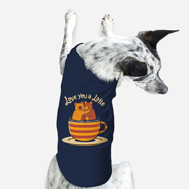 Love You A Latte Bears-dog basic pet tank-tobefonseca