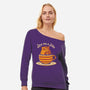 Love You A Latte Bears-womens off shoulder sweatshirt-tobefonseca