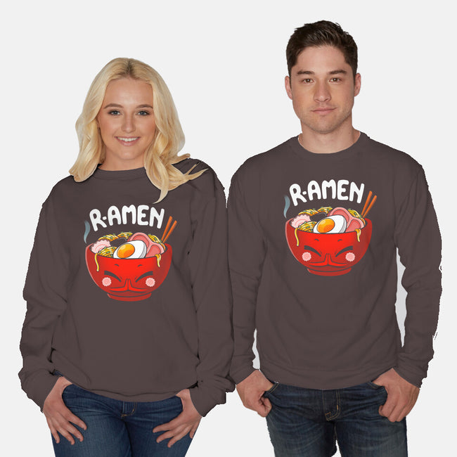 R-AMEN-unisex crew neck sweatshirt-Vallina84