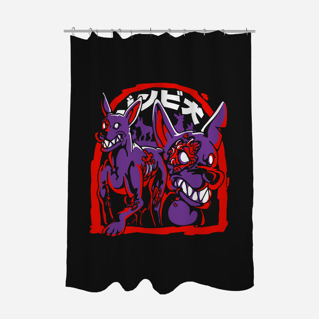 Zombie Dogs-none polyester shower curtain-estudiofitas