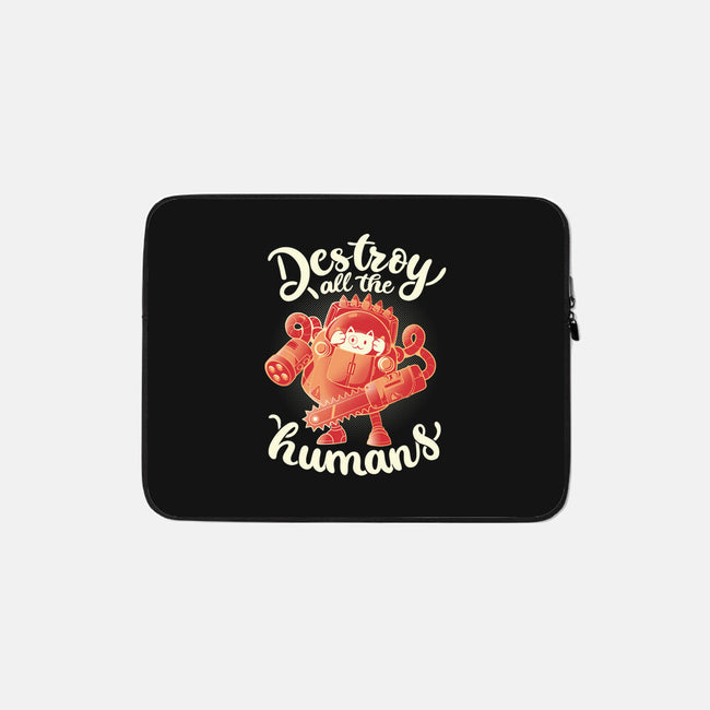 Destroy All The Humans-none zippered laptop sleeve-eduely