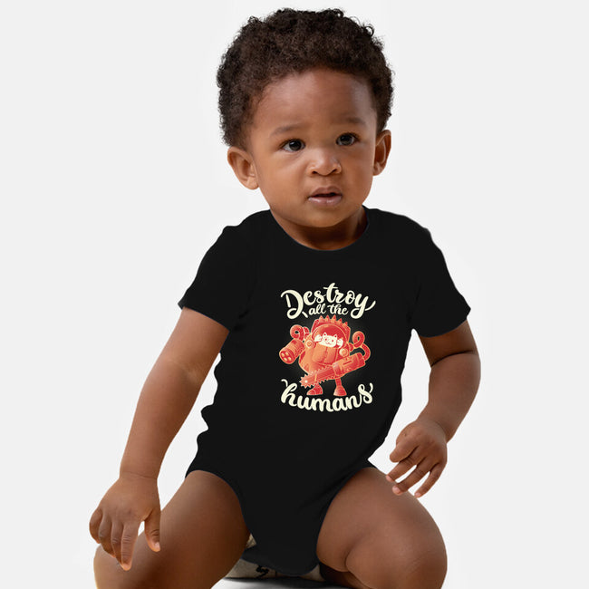 Destroy All The Humans-baby basic onesie-eduely