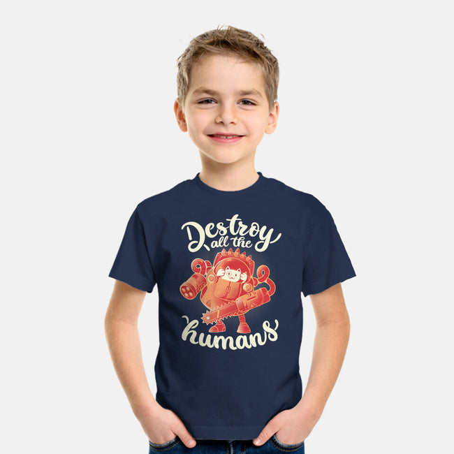 Destroy All The Humans-youth basic tee-eduely