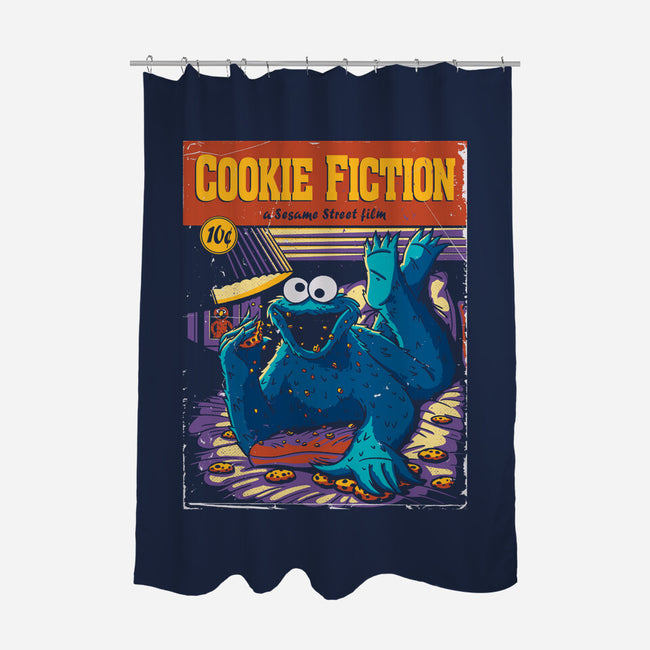 Cookie Fiction-none polyester shower curtain-Getsousa!