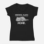 No Weekend Plans-womens v-neck tee-eduely