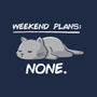 No Weekend Plans-womens v-neck tee-eduely