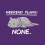 No Weekend Plans-womens off shoulder sweatshirt-eduely