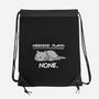 No Weekend Plans-none drawstring bag-eduely