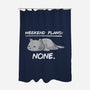 No Weekend Plans-none polyester shower curtain-eduely