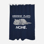 No Weekend Plans-none polyester shower curtain-eduely