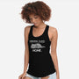 No Weekend Plans-womens racerback tank-eduely