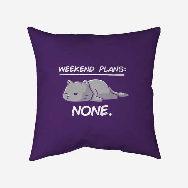 No Weekend Plans-none removable cover throw pillow-eduely