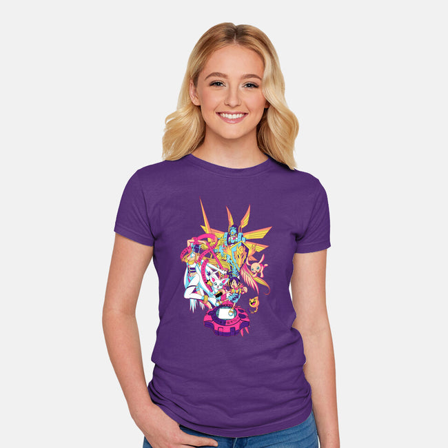 Light-womens fitted tee-Jelly89