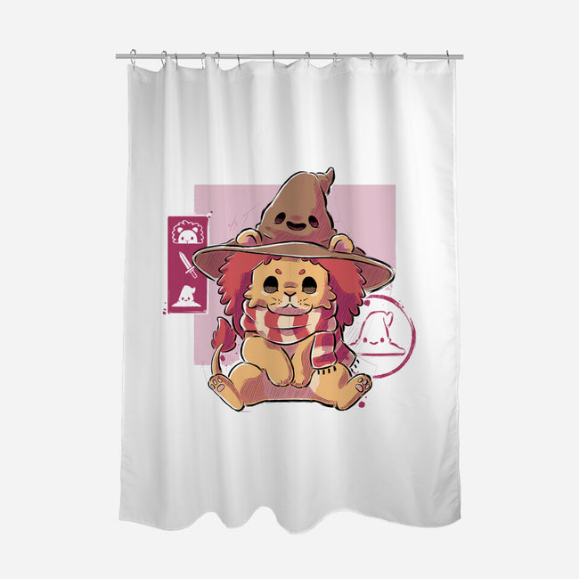 Cute Bravery-none polyester shower curtain-xMorfina