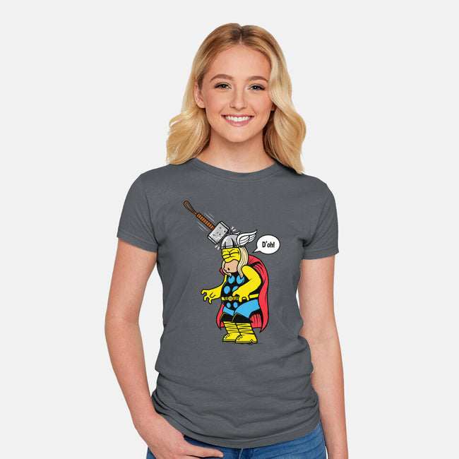 Dad Of Thunder-womens fitted tee-krisren28