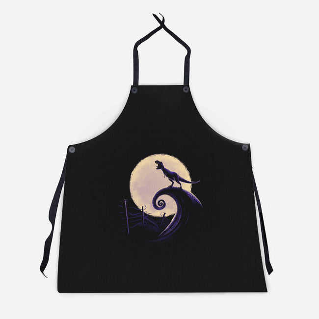 Jurassic Nightmare-unisex kitchen apron-teesgeex