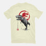 Tyrannosaurus Sumi-E-mens basic tee-DrMonekers