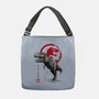 Tyrannosaurus Sumi-E-none adjustable tote bag-DrMonekers