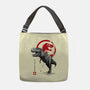 Tyrannosaurus Sumi-E-none adjustable tote bag-DrMonekers