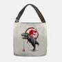 Tyrannosaurus Sumi-E-none adjustable tote bag-DrMonekers
