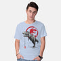 Tyrannosaurus Sumi-E-mens basic tee-DrMonekers