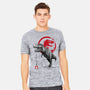 Tyrannosaurus Sumi-E-mens heavyweight tee-DrMonekers