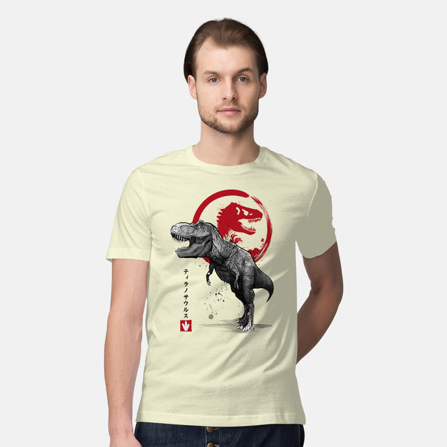 Tyrannosaurus Sumi-E-mens premium tee-DrMonekers