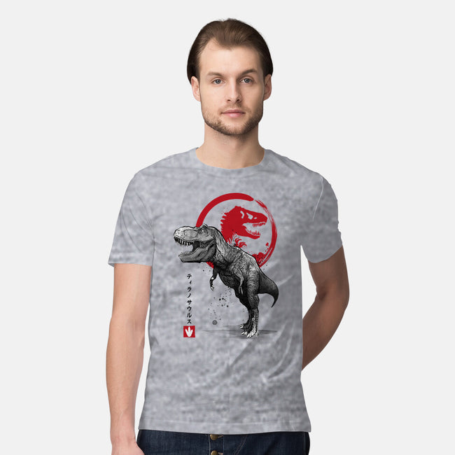 Tyrannosaurus Sumi-E-mens premium tee-DrMonekers