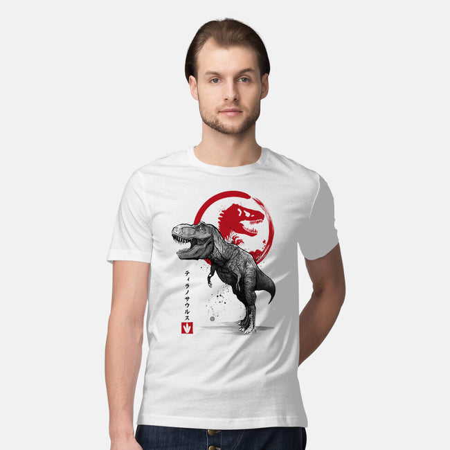 Tyrannosaurus Sumi-E-mens premium tee-DrMonekers