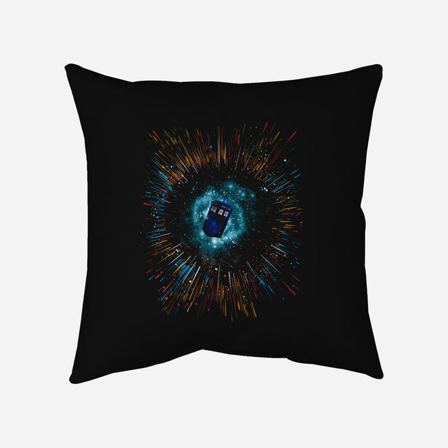 Blue Box-none removable cover w insert throw pillow-kharmazero