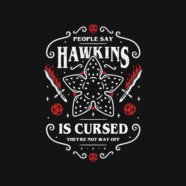 Hawkins Is Cursed-none polyester shower curtain-Alundrart