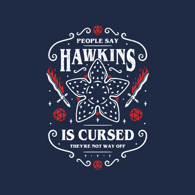 Hawkins Is Cursed-none polyester shower curtain-Alundrart