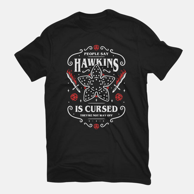 Hawkins Is Cursed-womens basic tee-Alundrart