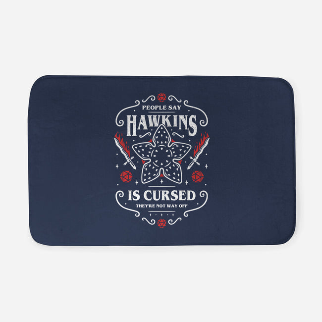 Hawkins Is Cursed-none memory foam bath mat-Alundrart