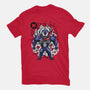 Cartoon Symbiote-womens fitted tee-ElMattew