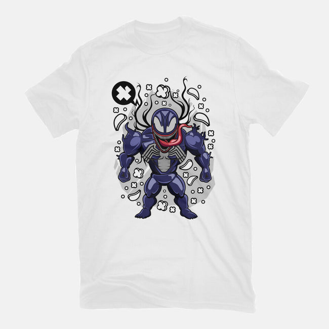 Cartoon Symbiote-womens fitted tee-ElMattew
