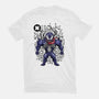 Cartoon Symbiote-womens fitted tee-ElMattew