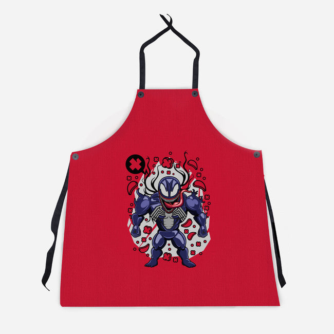 Cartoon Symbiote-unisex kitchen apron-ElMattew