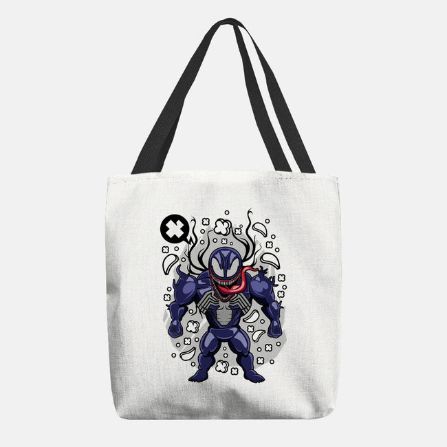 Cartoon Symbiote-none basic tote bag-ElMattew