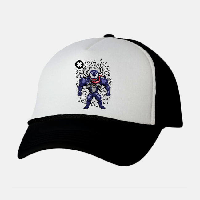 Cartoon Symbiote-unisex trucker hat-ElMattew