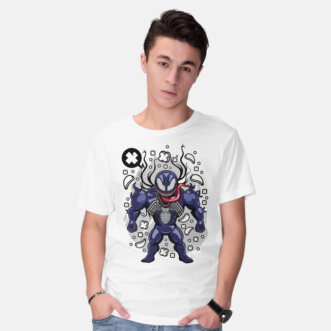 Cartoon Symbiote-mens basic tee-ElMattew