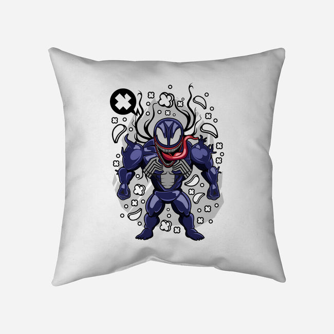 Cartoon Symbiote-none removable cover w insert throw pillow-ElMattew