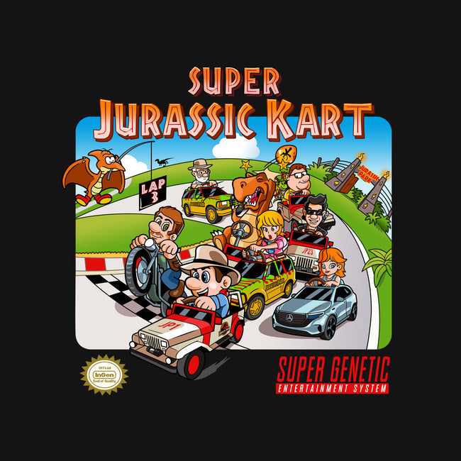 Jurassic Kart-none stretched canvas-daobiwan